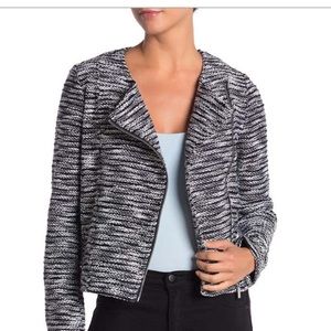 Knit Moto Jacket Blazer